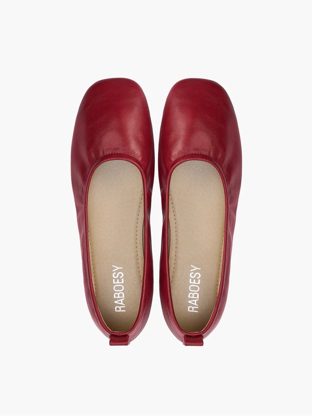 Raboesy Soft Foldable Ballet Flats RED NWT!